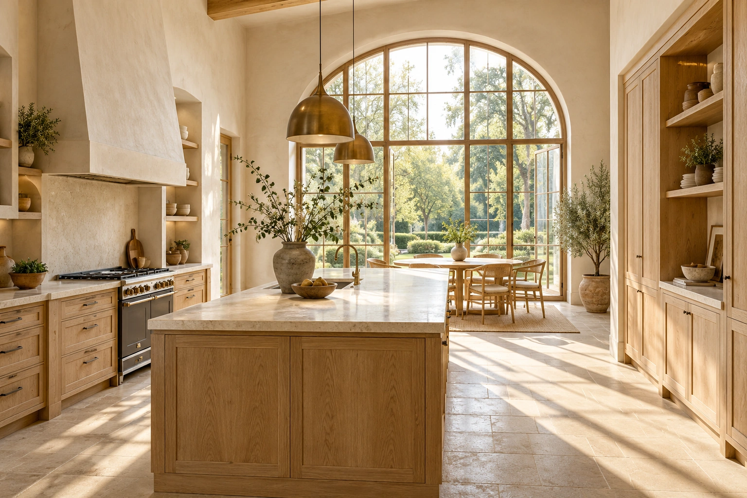 Inspiration : cuisine sur mesure aux façades en chêne naturel